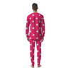 Breast Cancer White Dove Print Pattern Men's Pajamas-grizzshop