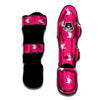 Breast Cancer White Dove Print Pattern Muay Thai Shin Guards-grizzshop