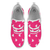 Breast Cancer White Dove Print Pattern White Athletic Shoes-grizzshop