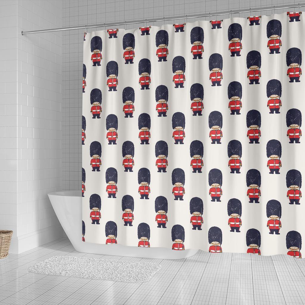 British Army Pattern Print Bathroom Shower Curtain-grizzshop