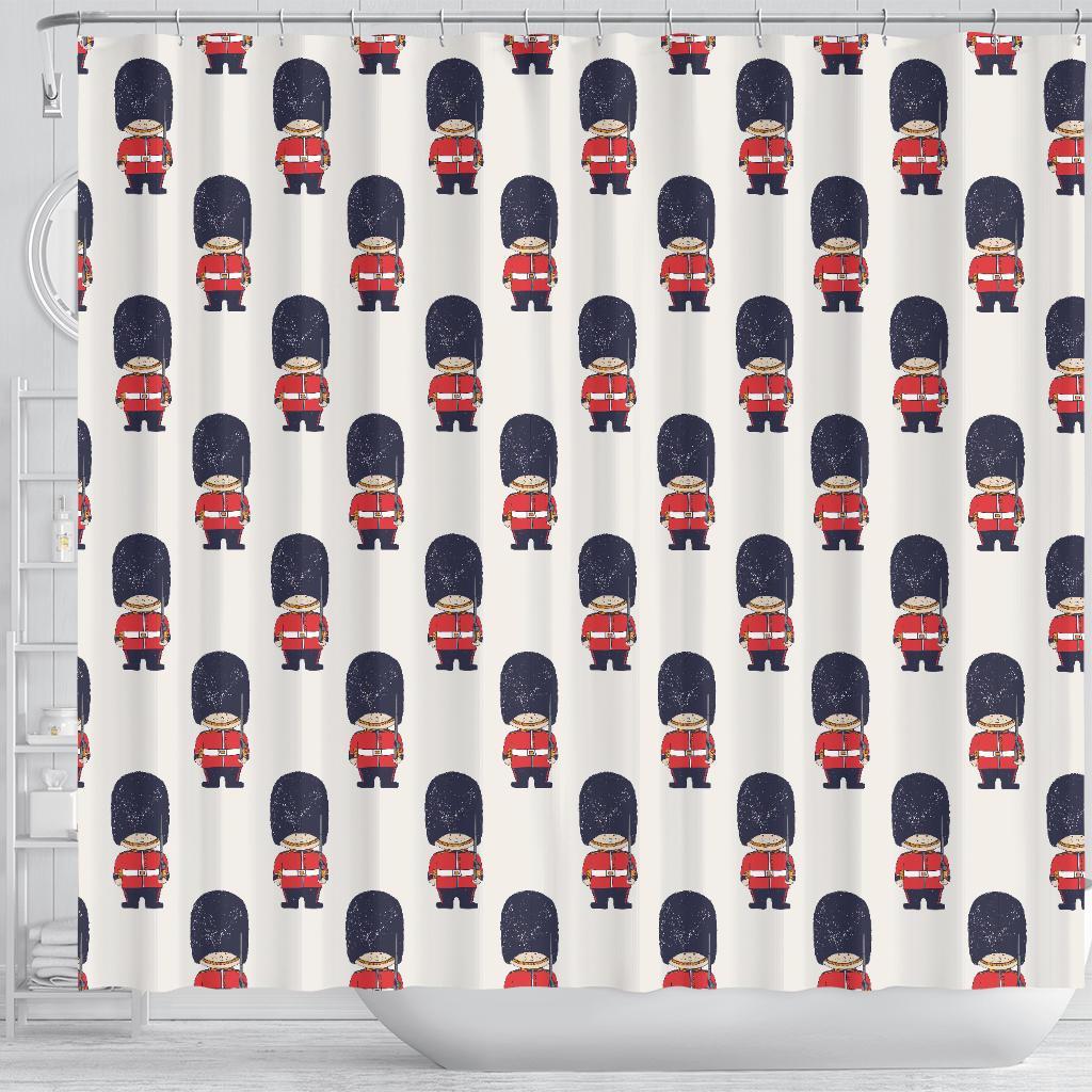 British Army Pattern Print Bathroom Shower Curtain-grizzshop