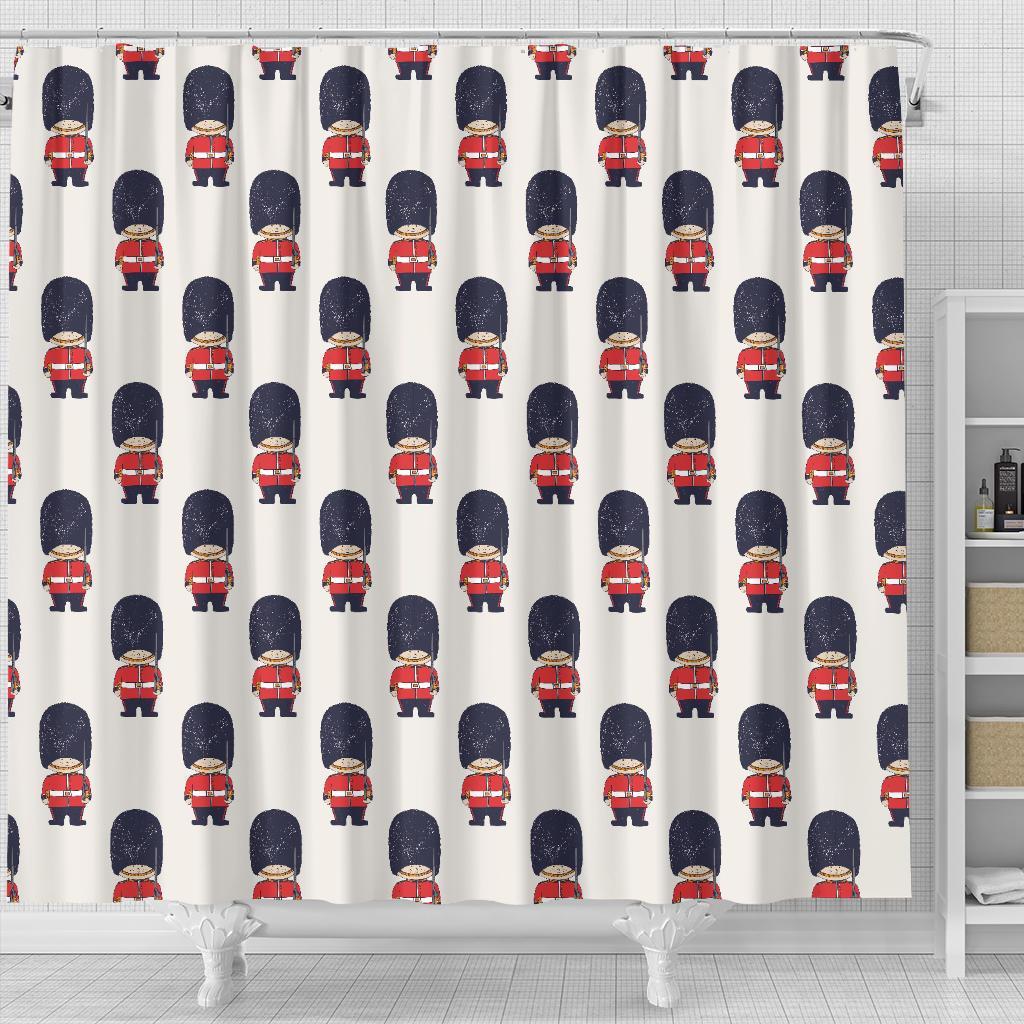 British Army Pattern Print Bathroom Shower Curtain-grizzshop