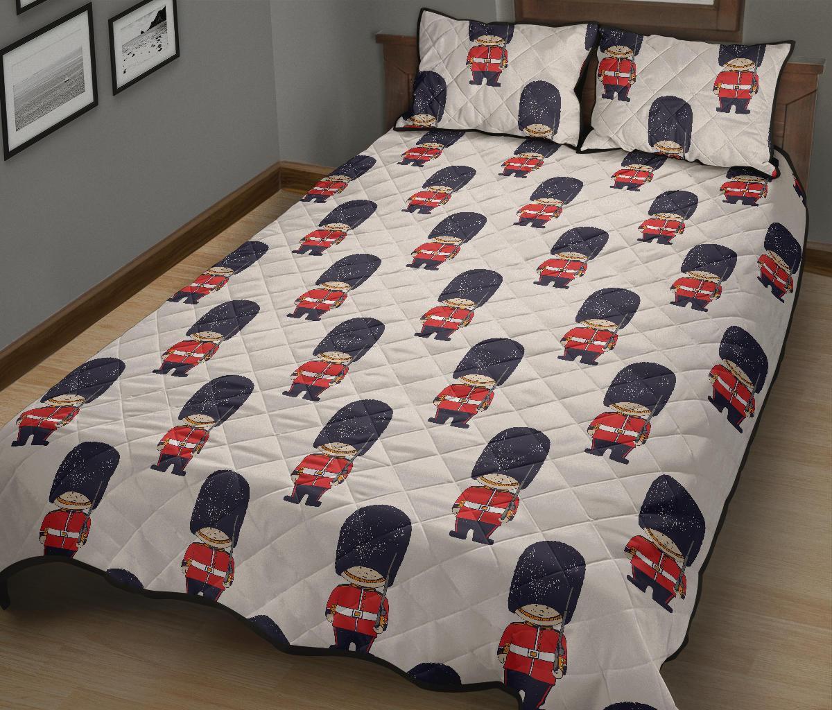 British Army Pattern Print Bed Set Quilt-grizzshop