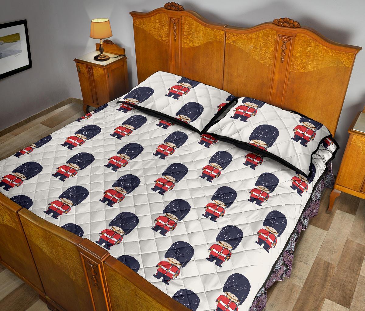 British Army Pattern Print Bed Set Quilt-grizzshop