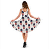 British Army Pattern Print Dress-grizzshop