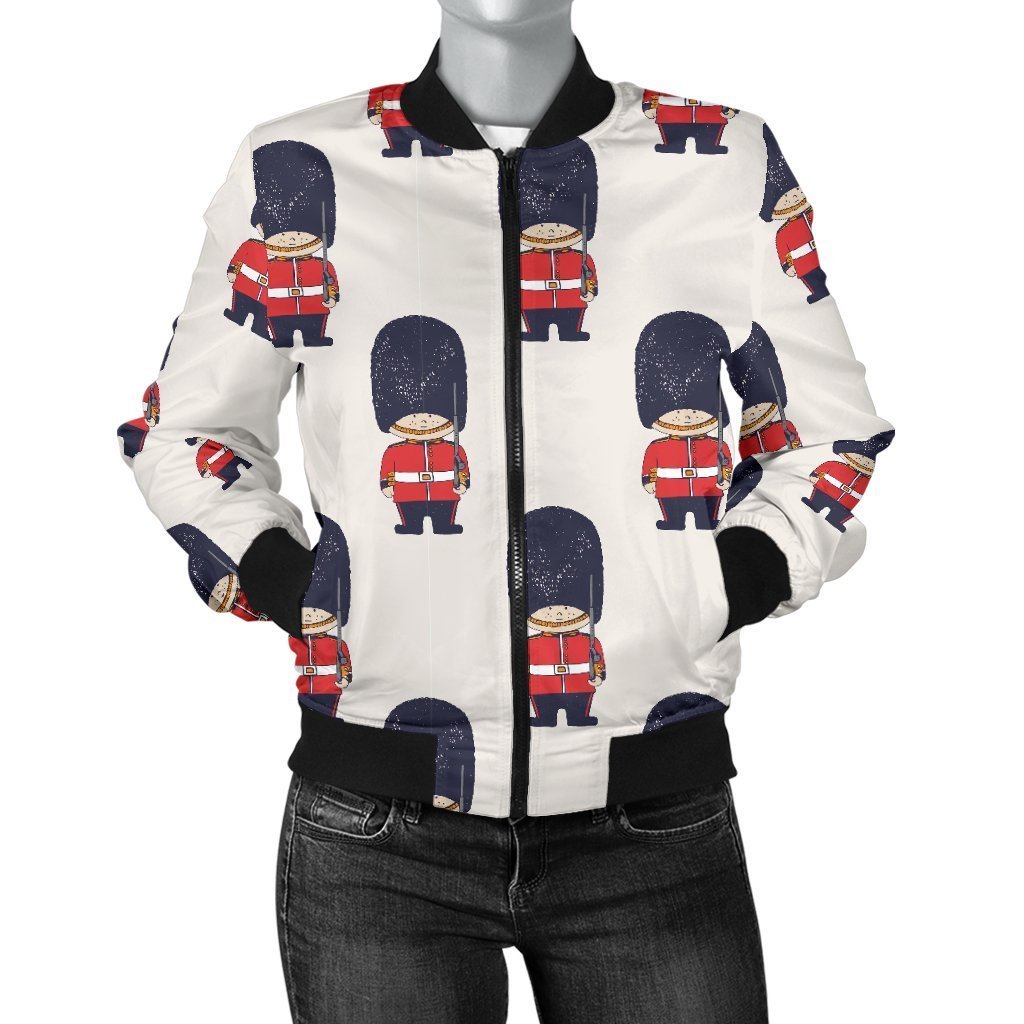 British Army Pattern Print Women Casual Bomber Jacket-grizzshop