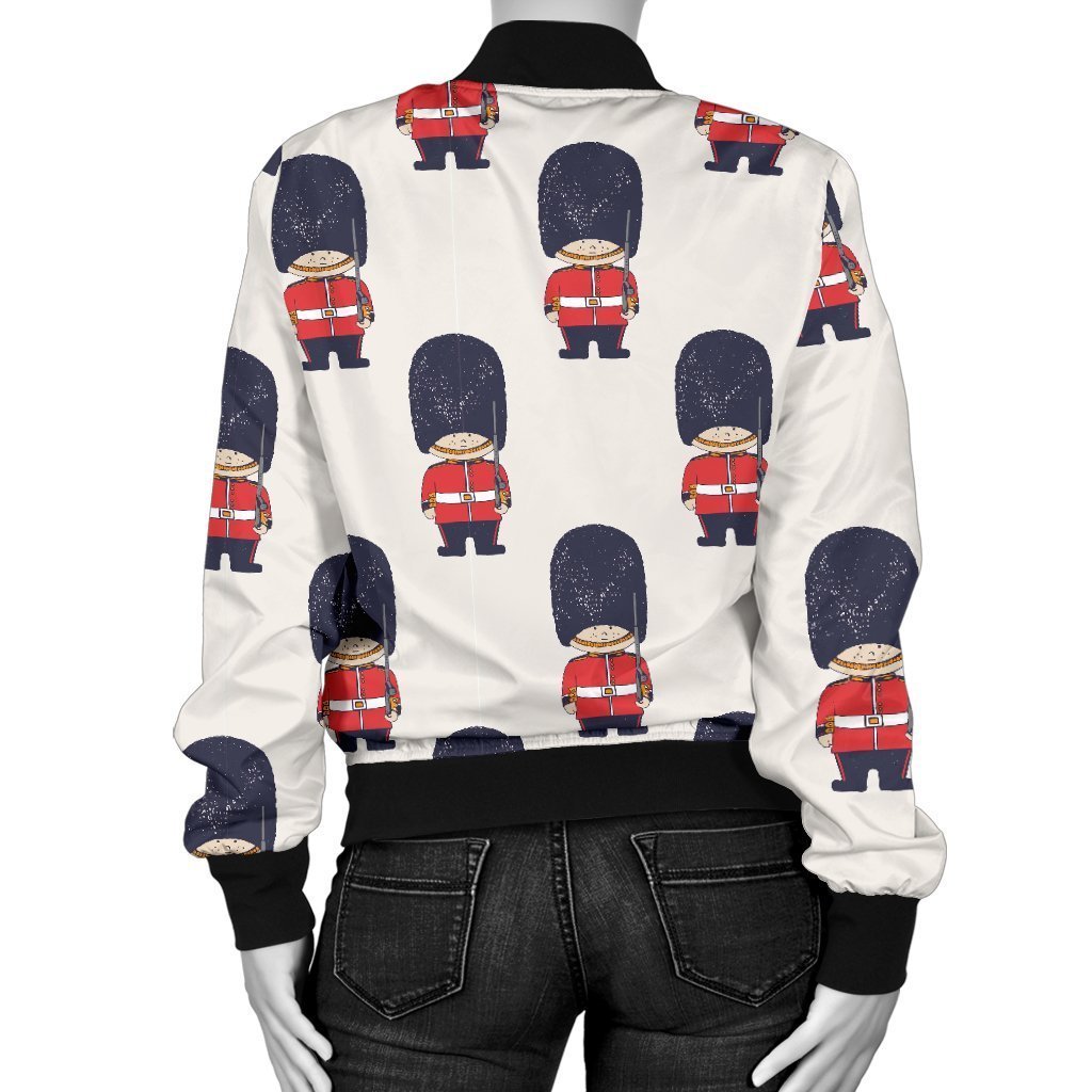 British Army Pattern Print Women Casual Bomber Jacket-grizzshop