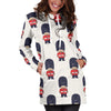 British Army Pattern Print Women Hoodie Dress-grizzshop