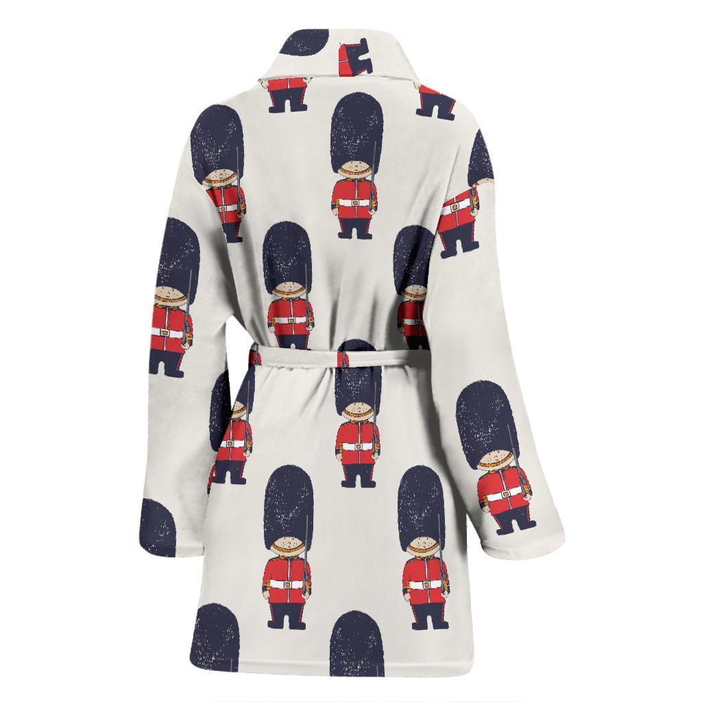 British Army Pattern Print Women Long Robe-grizzshop