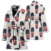 British Army Pattern Print Women Long Robe-grizzshop