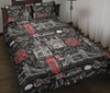 British Pattern Print Bed Set Quilt-grizzshop