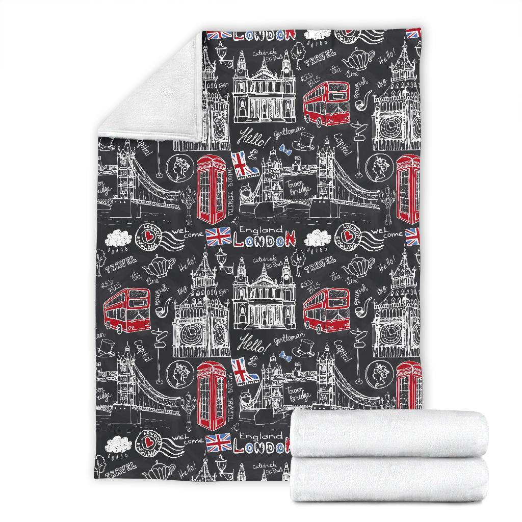 British Pattern Print Blanket-grizzshop