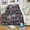 British Pattern Print Blanket-grizzshop