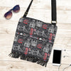 British Pattern Print Crossbody bags-grizzshop