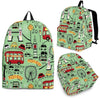 British Print Pattern Backpack-grizzshop