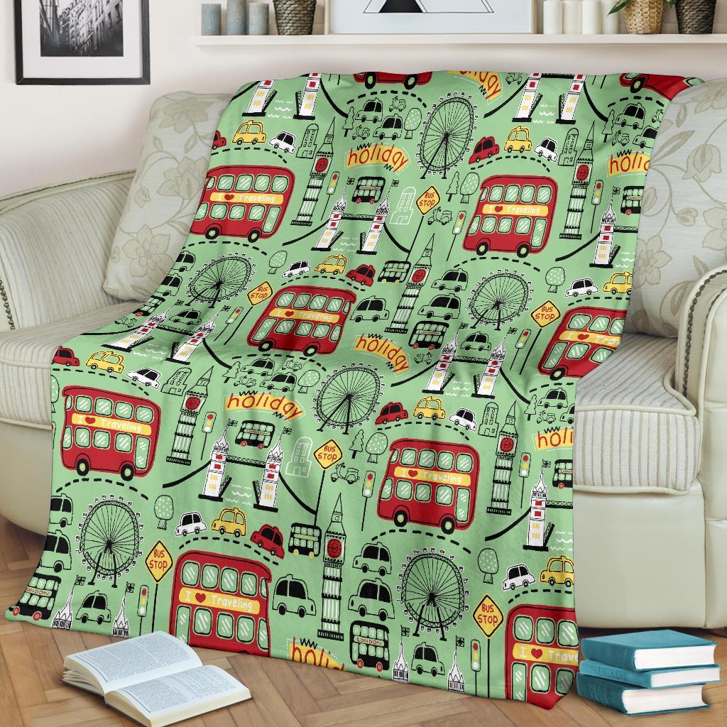 British Print Pattern Blanket-grizzshop