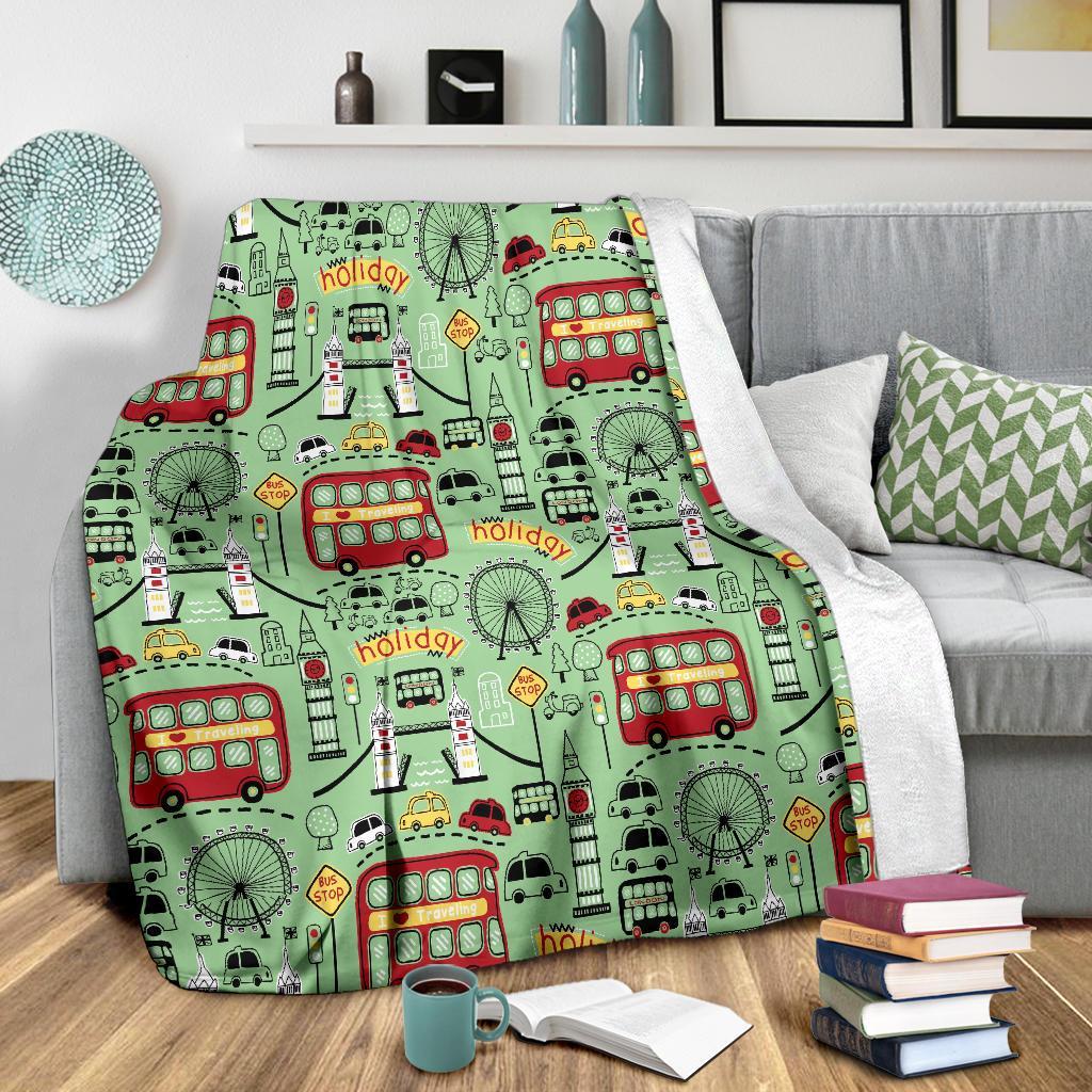 British Print Pattern Blanket-grizzshop