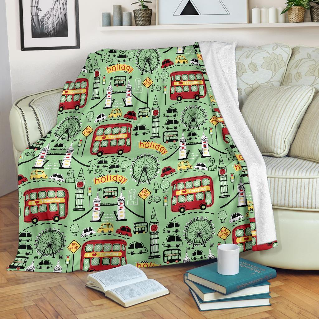 British Print Pattern Blanket-grizzshop