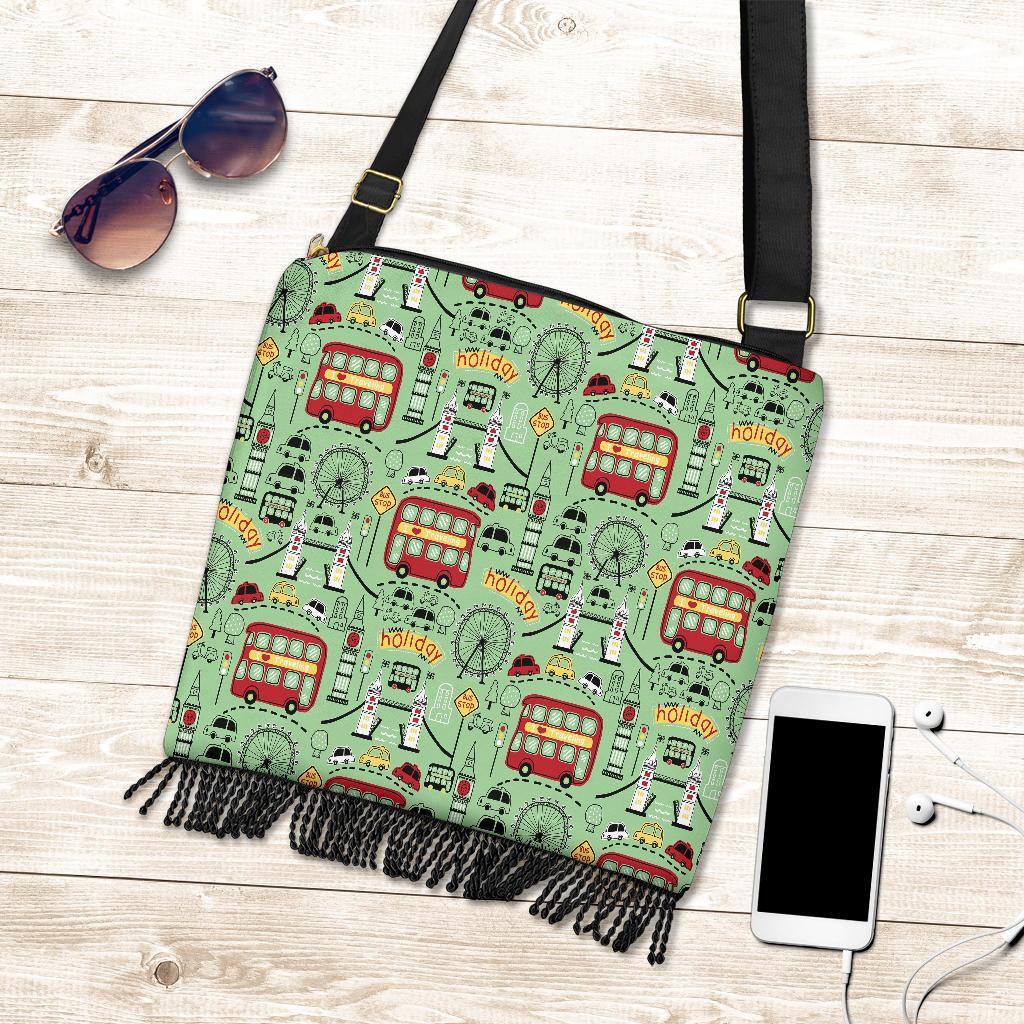 British Print Pattern Crossbody bags-grizzshop