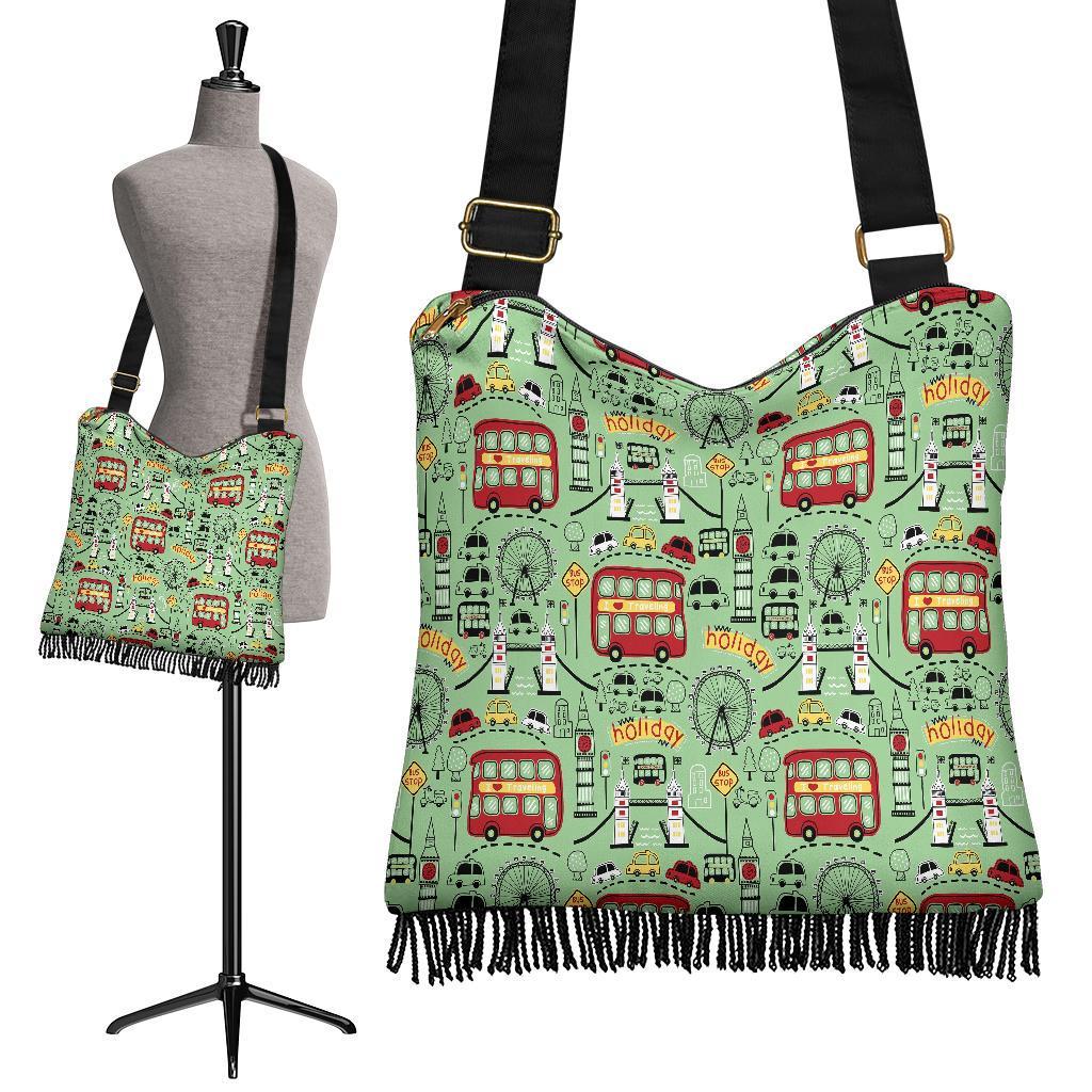 British Print Pattern Crossbody bags-grizzshop