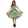 British Print Pattern Dress-grizzshop