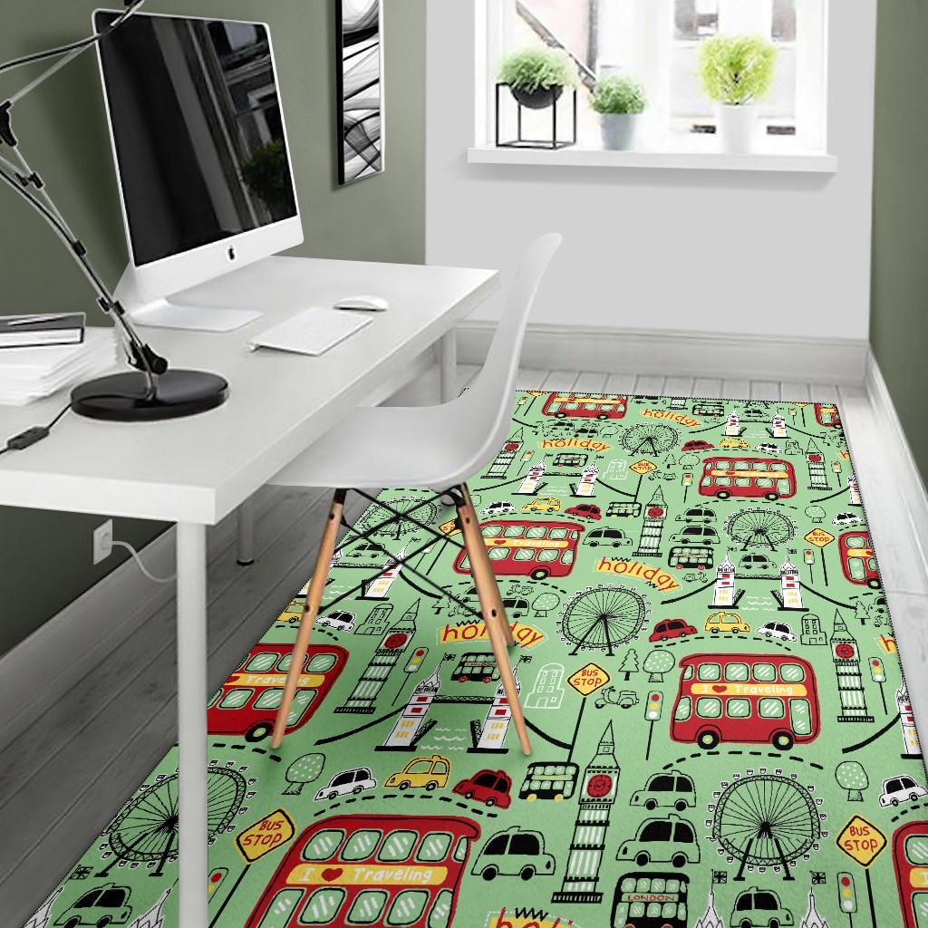 British Print Pattern Floor Mat-grizzshop