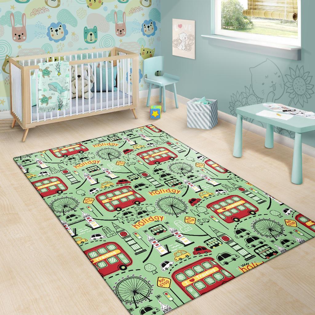 British Print Pattern Floor Mat-grizzshop