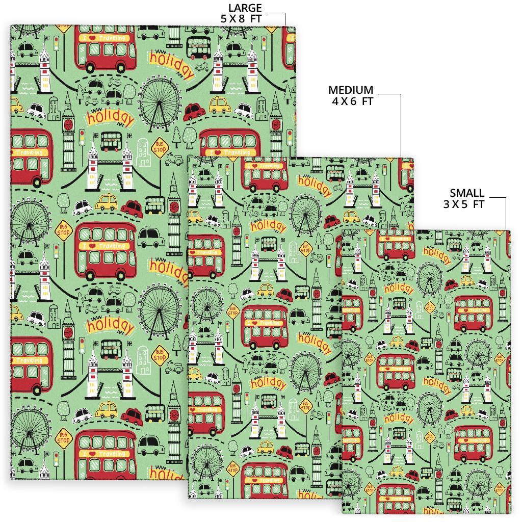 British Print Pattern Floor Mat-grizzshop