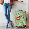 British Print Pattern Luggage Cover Protector-grizzshop