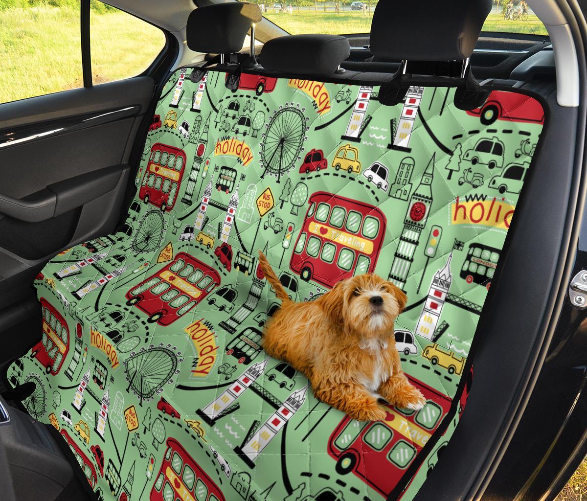 British Print Pattern Pet Car Seat Cover-grizzshop