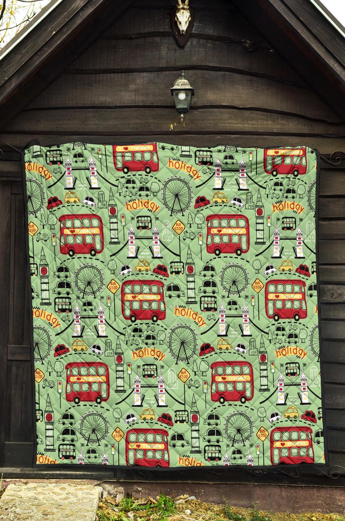 British Print Pattern Quilt-grizzshop