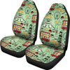 British Print Pattern Universal Fit Car Seat Covers-grizzshop