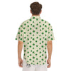 Broccoli Green Print Pattern Men's Short Sleeve Shirts-grizzshop