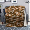 Bronze Camo And Camouflage Print Blanket-grizzshop