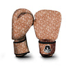 Bronze Paisley Bandana Print Boxing Gloves-grizzshop