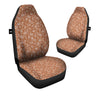 Bronze Paisley Bandana Print Car Seat Covers-grizzshop