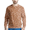 Bronze Paisley Bandana Print Men's Sweatshirt-grizzshop