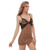 Bronze Paisley Bandana Print Women's Sexy Night Dress-grizzshop