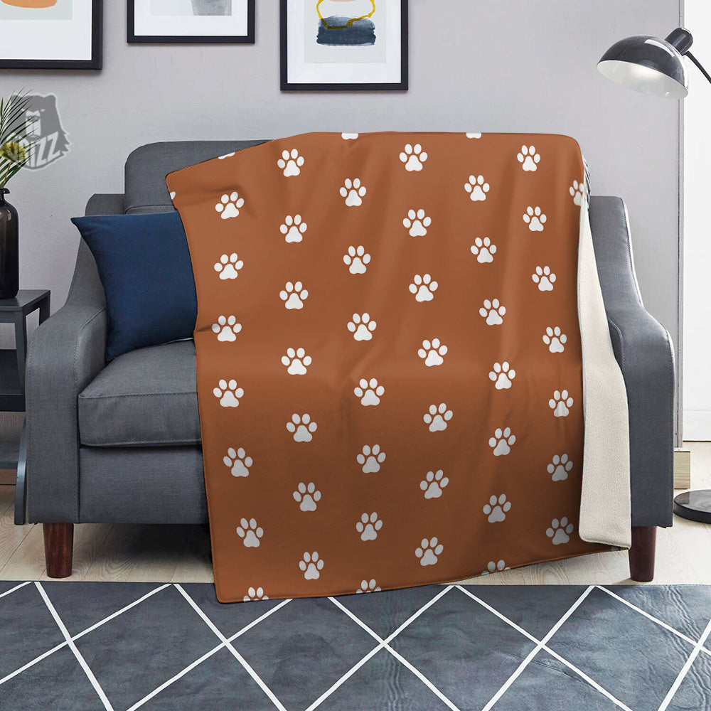 Bronze Paw Print Blanket-grizzshop