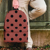 Brown And Black Polka Dot Backpack-grizzshop