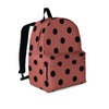 Brown And Black Polka Dot Backpack-grizzshop