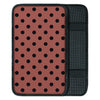 Brown And Black Polka Dot Car Console Cover-grizzshop