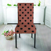 Brown And Black Polka Dot Chair Cover-grizzshop