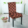 Brown And Black Polka Dot Chair Cover-grizzshop