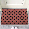 Brown And Black Polka Dot Door Mat-grizzshop