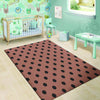 Brown And Black Polka Dot Floor Mat-grizzshop