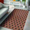 Brown And Black Polka Dot Floor Mat-grizzshop