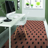 Brown And Black Polka Dot Floor Mat-grizzshop