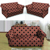 Brown And Black Polka Dot Loveseat Cover-grizzshop