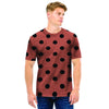 Brown And Black Polka Dot Men T Shirt-grizzshop